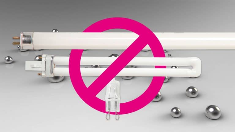 Verbot Leuchtlampen T5, T8, G4, G9